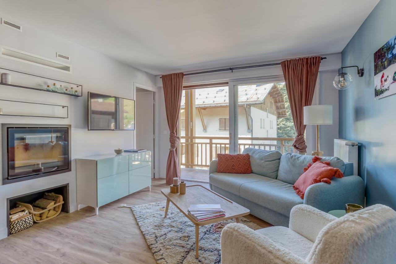 Rare ! Appartement Renove Dans Le Village Pieton De Megeve Bagian luar foto