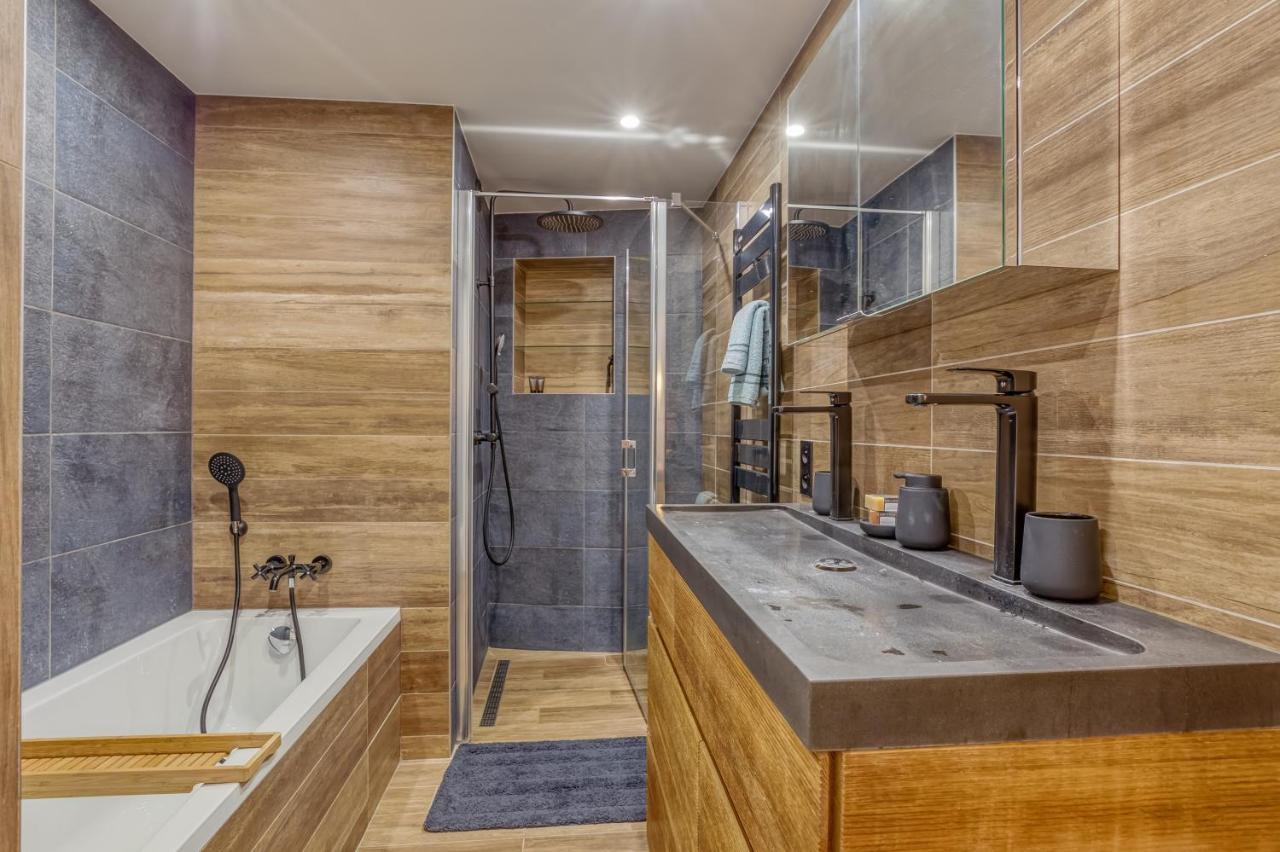 Rare ! Appartement Renove Dans Le Village Pieton De Megeve Bagian luar foto